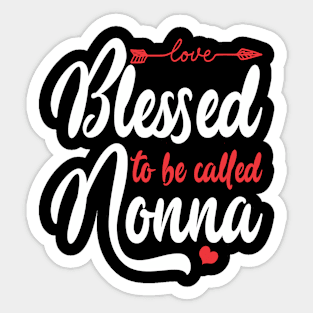 called nonna with heart Sticker